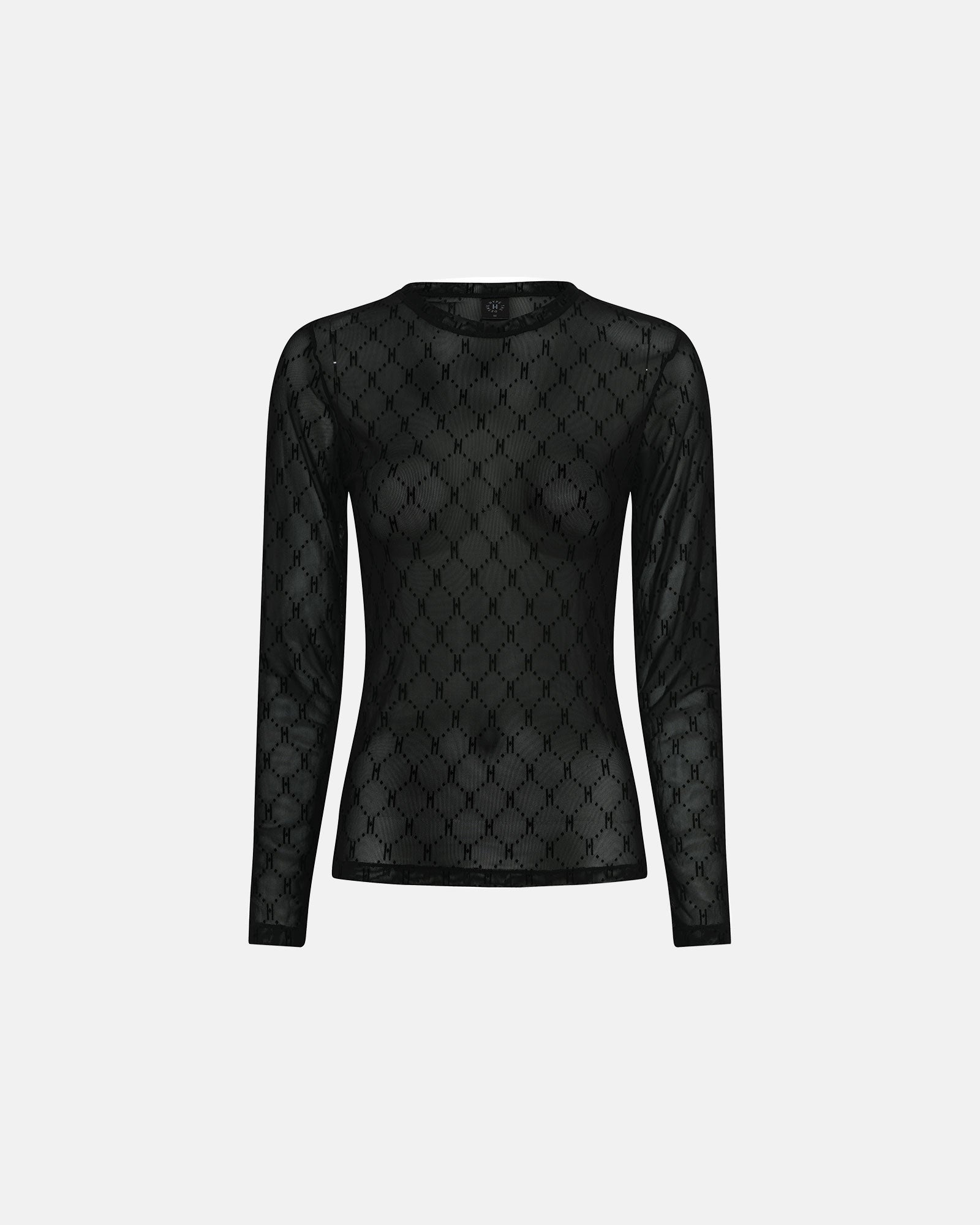 Hype The Detail Bluse - Mesh - H-logo - Black