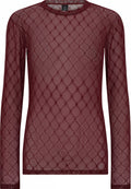 Hype The Detail Bluse - Mesh - Red