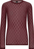 Hype The Detail Bluse - Mesh - Red