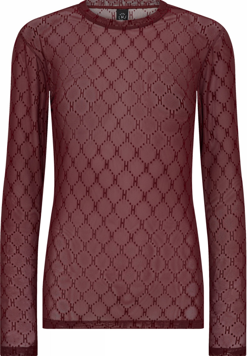 Hype The Detail Bluse - Mesh - Red