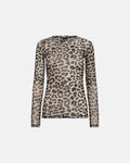 Hype The Detail Bluse - Mesh - Leopard