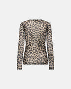 Hype The Detail Bluse - Mesh - Leopard