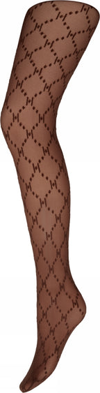 Hype The Detail Strømpebukser - Logo 25 Denier - Brown