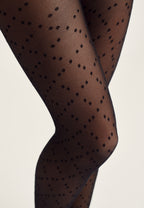 Hype The Detail Strømpebukser - 25 Denier - Diamond - Black