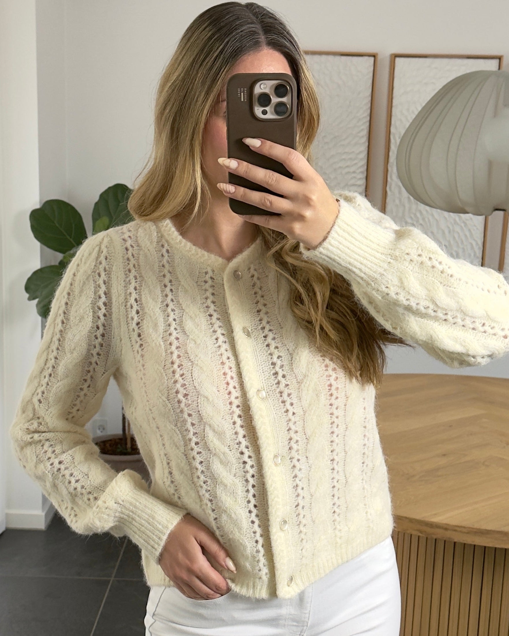 Vero Moda Cardigan - Gabrielle - Creme