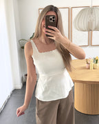 Vero Moda Top - Julietta - Snow White