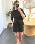 Pieces Shorts - Chilli Summer - Dark Grey