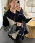 Noella Strik - Lai knit - Navy/Grey