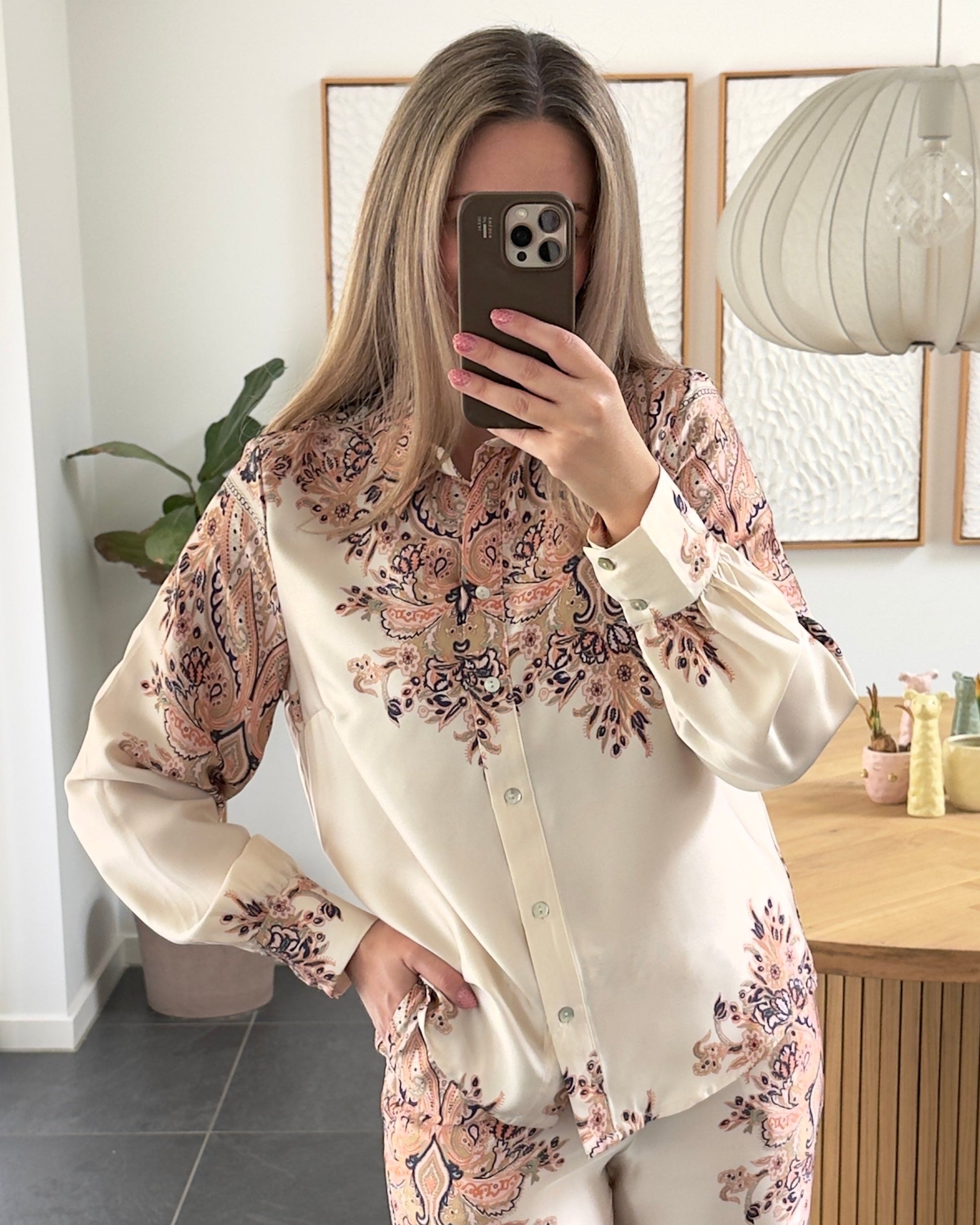 Liberte Skjorte - Wennise - Creme Paisley