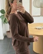 Liberte Bluse - Alma (Fleece) - Brown