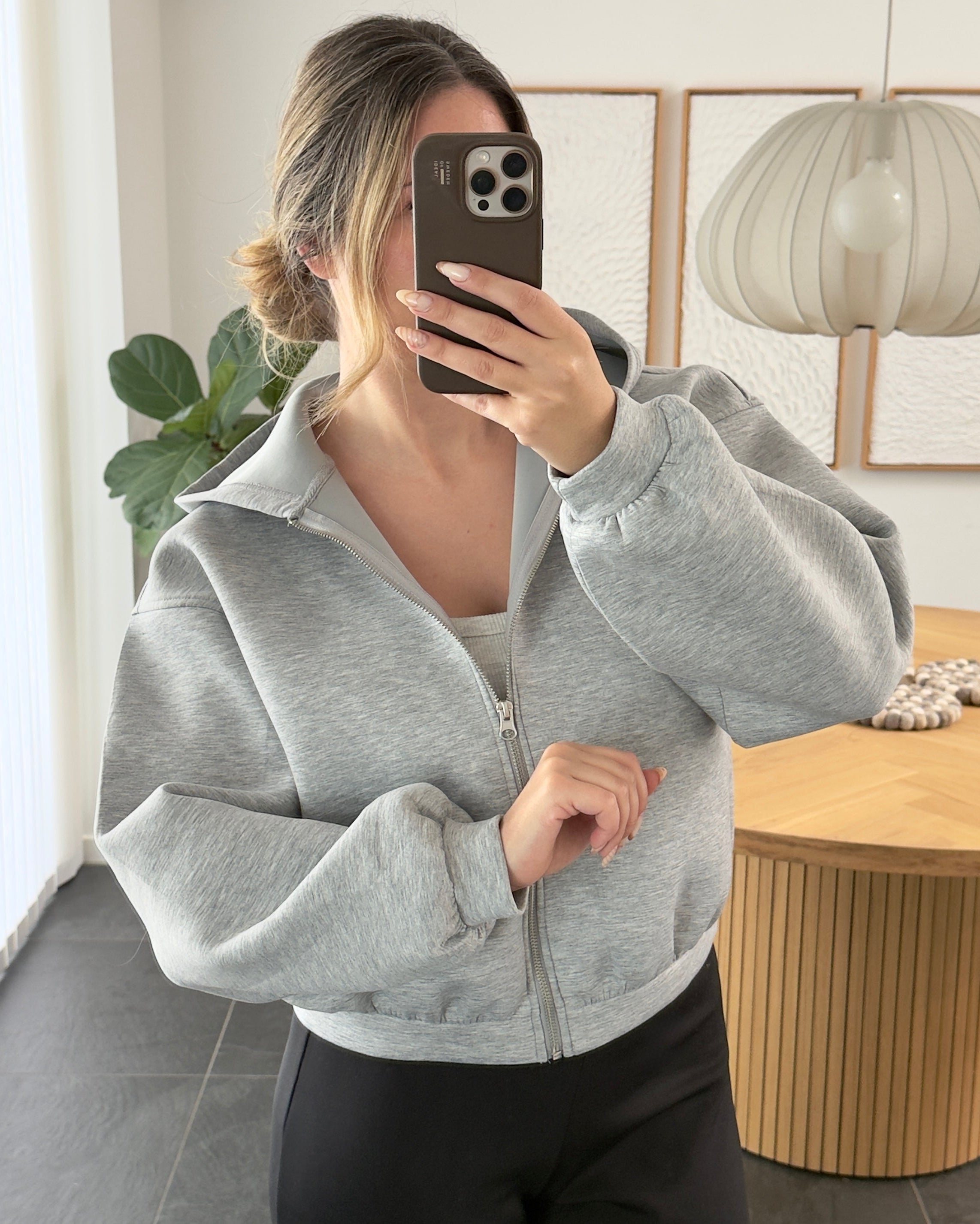 Pieces Hoodie - Bucuba - Grey