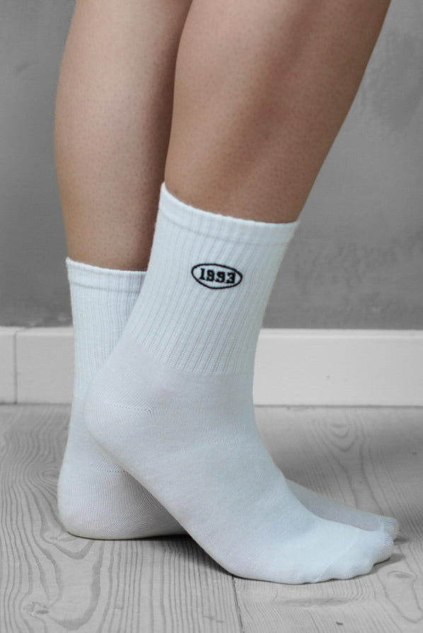 Pieces Strømper - Molly - 1993-Logo - White