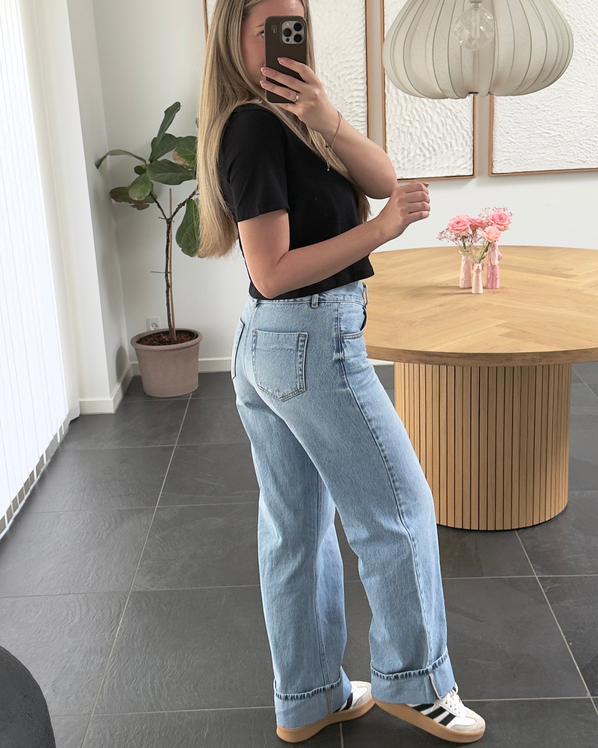 Aware Jeans - Rena MR Wide - Light Blue Denim