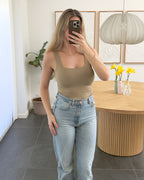 Pieces Top - Lulu 2-Way - Greige