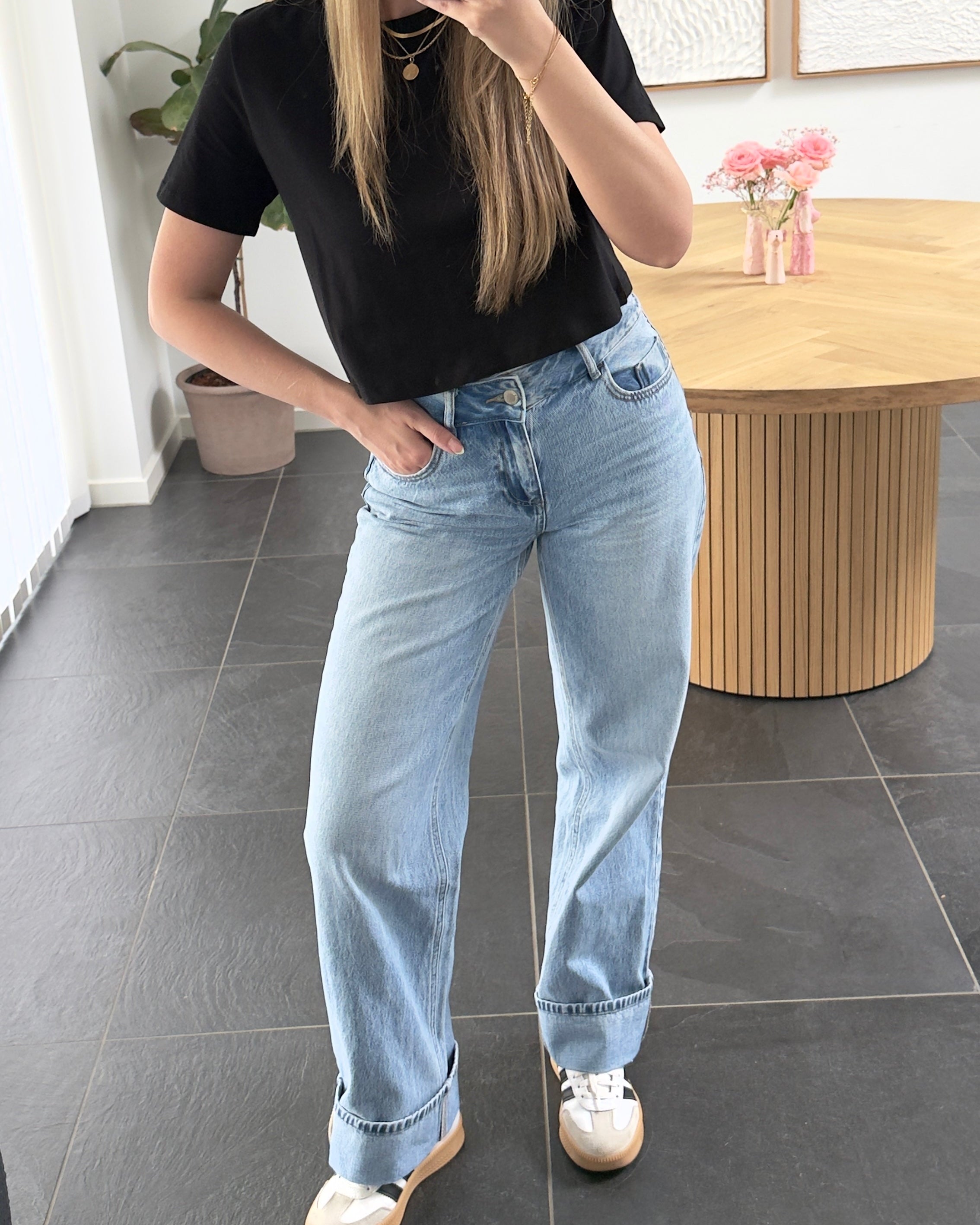 Aware Jeans - Rena MR Wide - Light Blue Denim