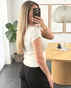 Vero Moda T-shirt - Silje - Creme