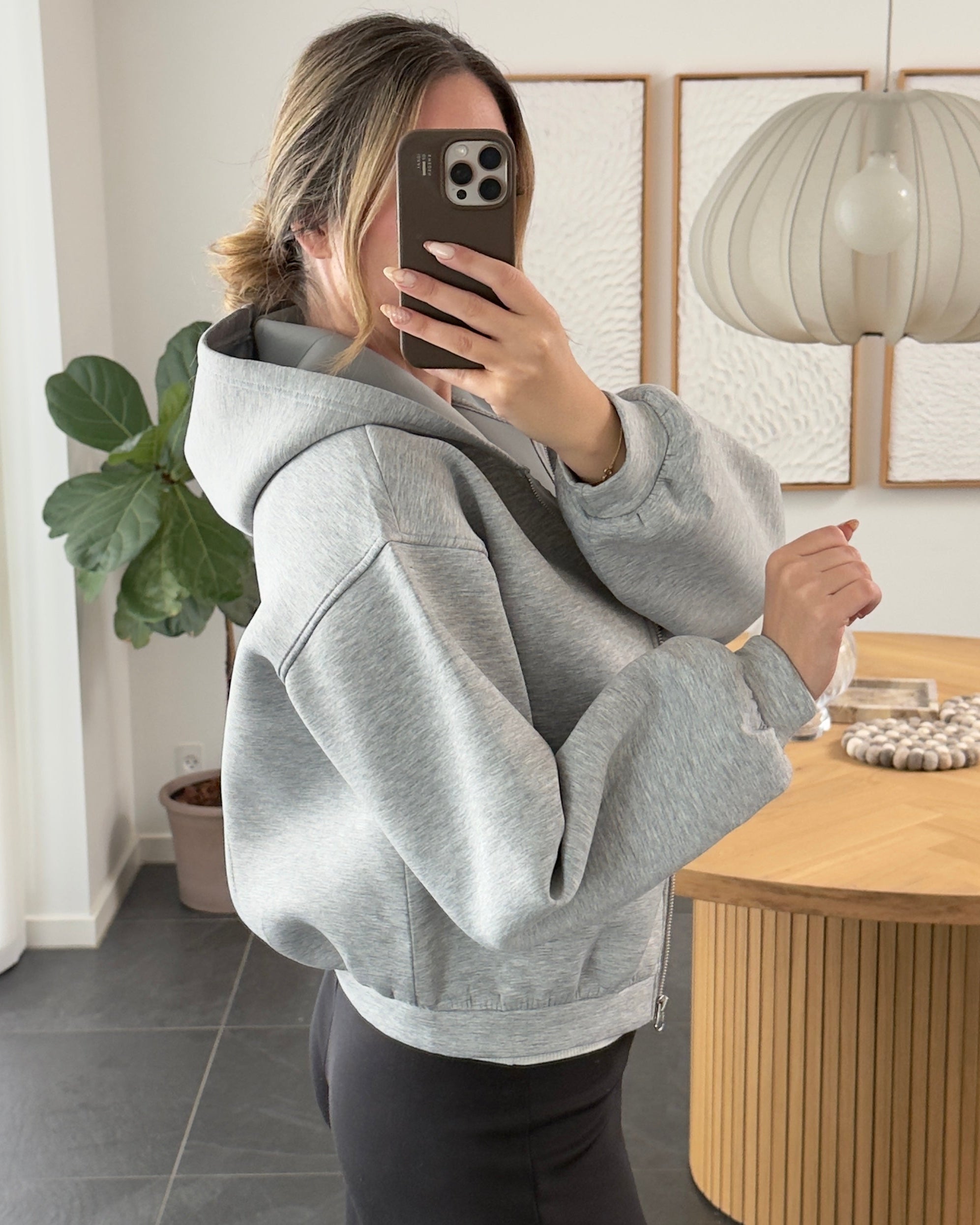 Pieces Hoodie - Bucuba - Grey