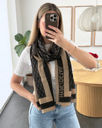 Hype The Detail Tørklæde - Logo - Brown