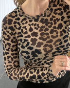 Hype The Detail Bluse - Mesh - Leopard