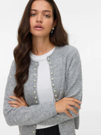 Aware Cardigan - Magalene Pearl - Grey