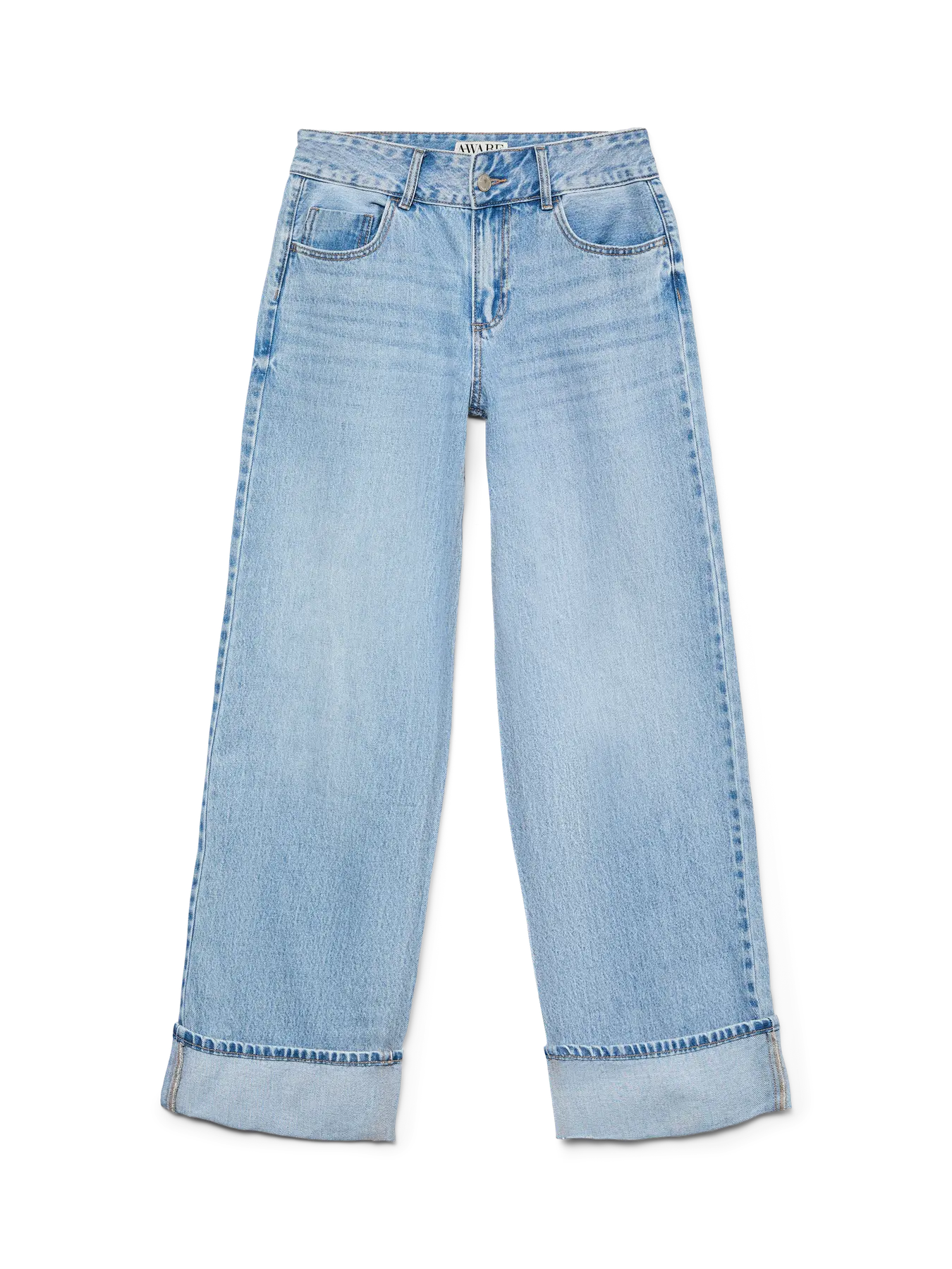 Aware Jeans - Rena MR Wide - Light Blue Denim