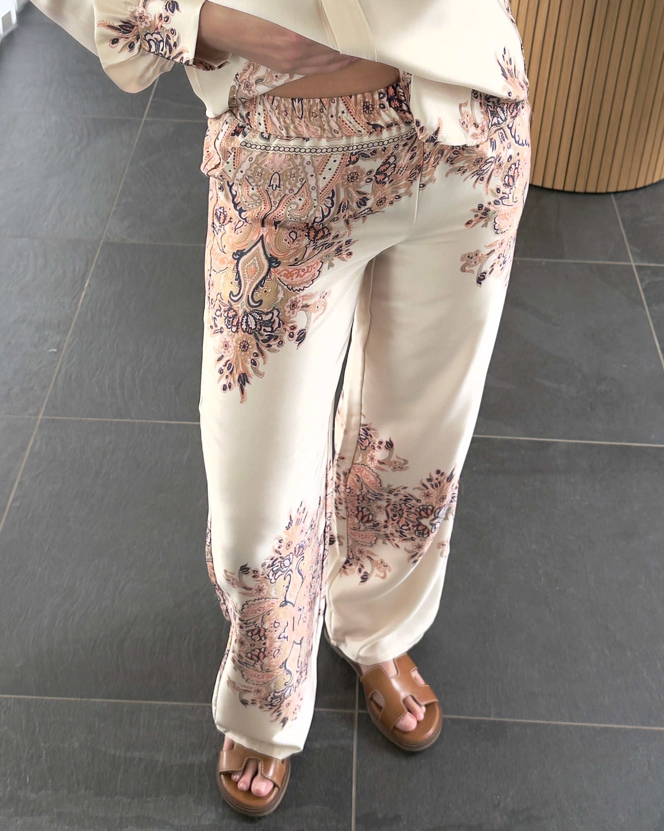 Liberte Bukser - Wennise - Creme Paisley
