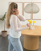 Pieces Cardigan - Baisy - Cloud Dancer