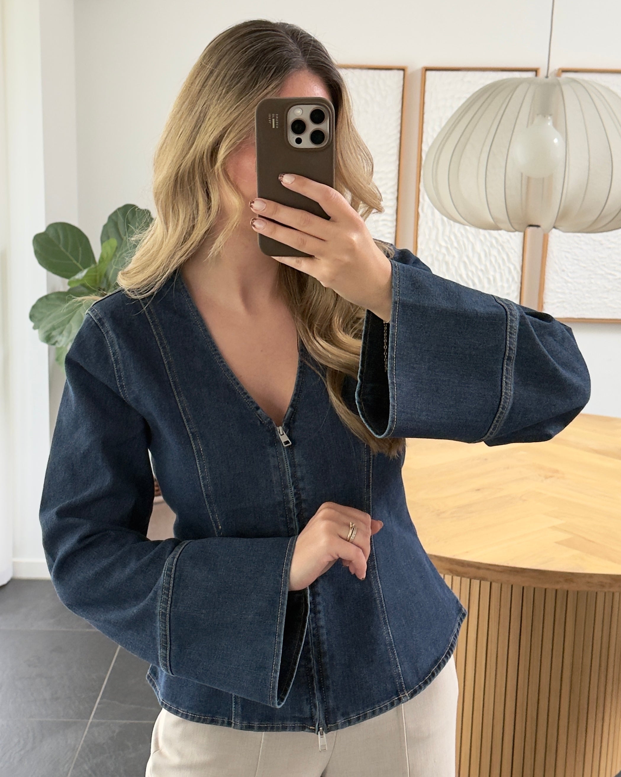 Pieces Bluse - Flora - Blue