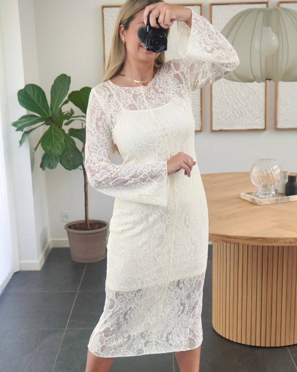 Sisters Point Kjole - Varona-dr - Creme