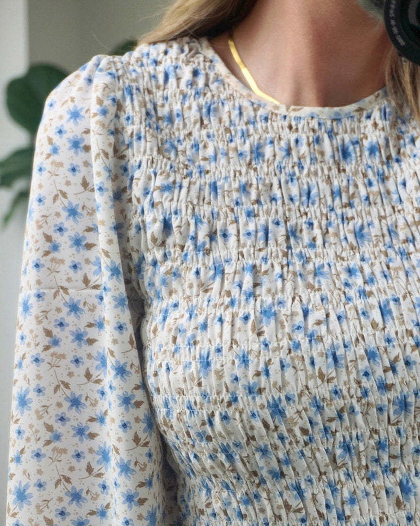Sisters Point Bluse - Nix-o.ls5 - Blue/Flowers