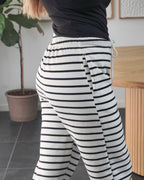 Pieces Bukser - Chilli - Black/White