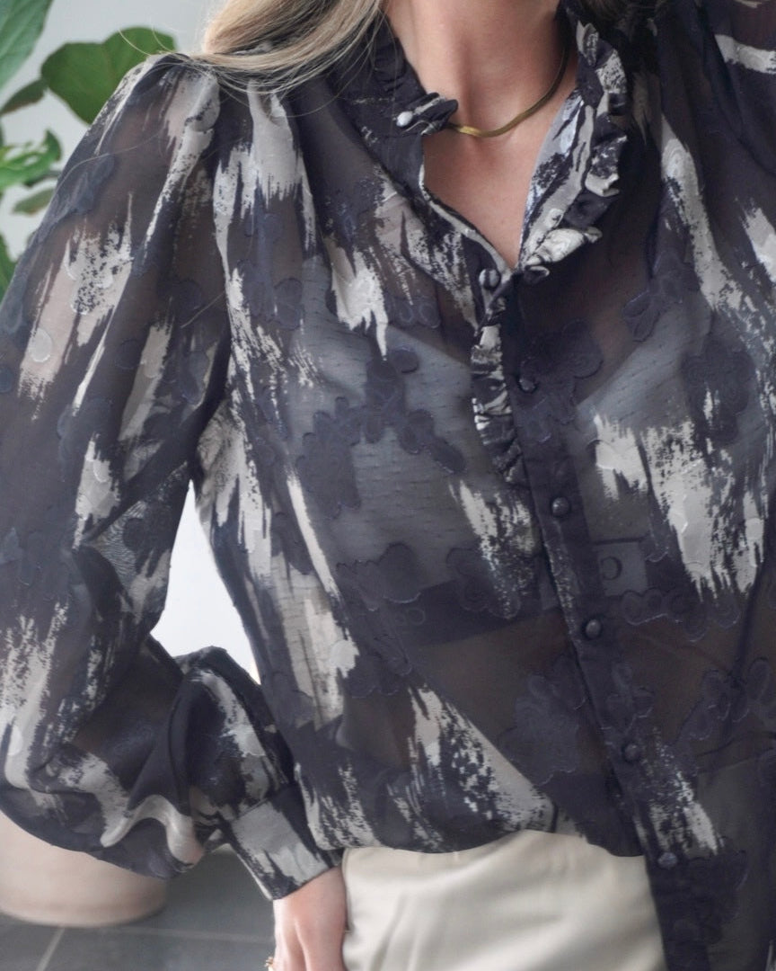 Sisters Point Bluse - Virsa-sh8 - Grey