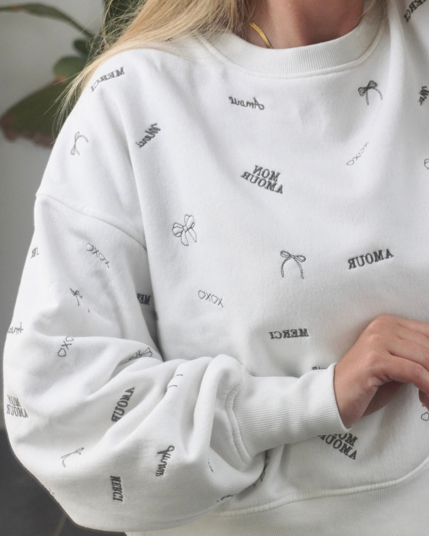 Sisters Point Sweatshirt - Hike-swe10 - Creme