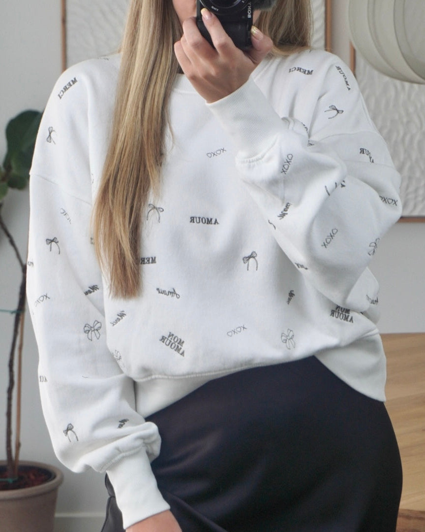 Sisters Point Sweatshirt - Hike-swe10 - Creme