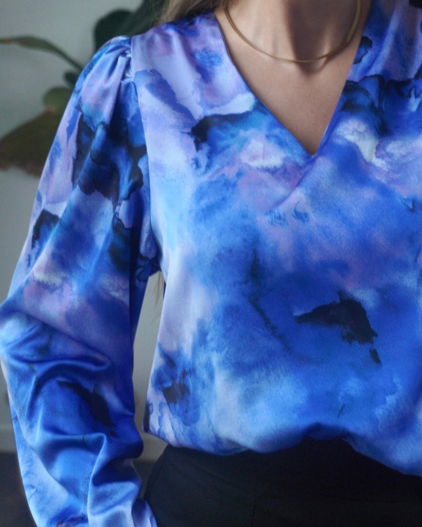 Sisters Point Bluse - Venti-v.ls5 - Blue