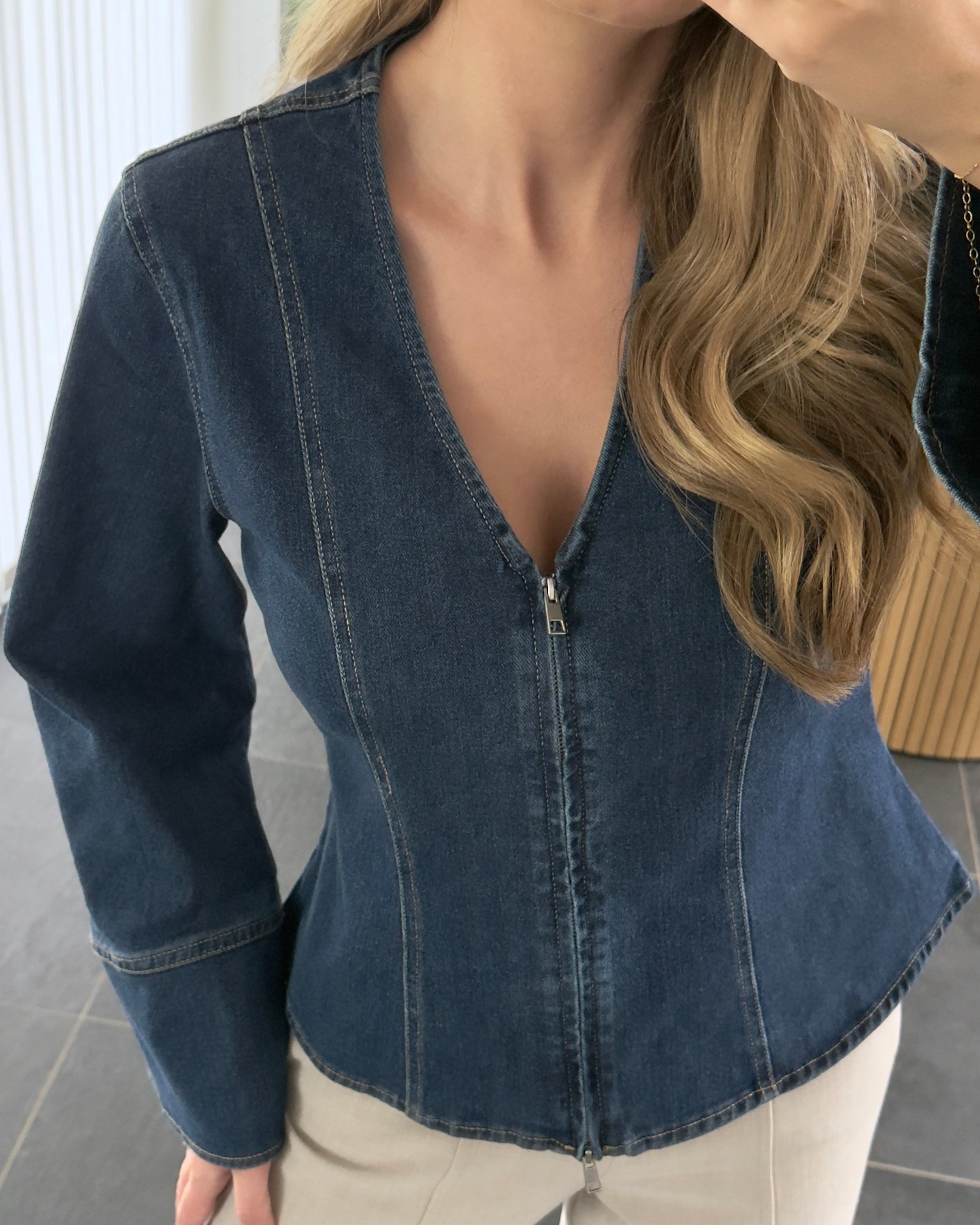 Pieces Bluse - Flora - Blue