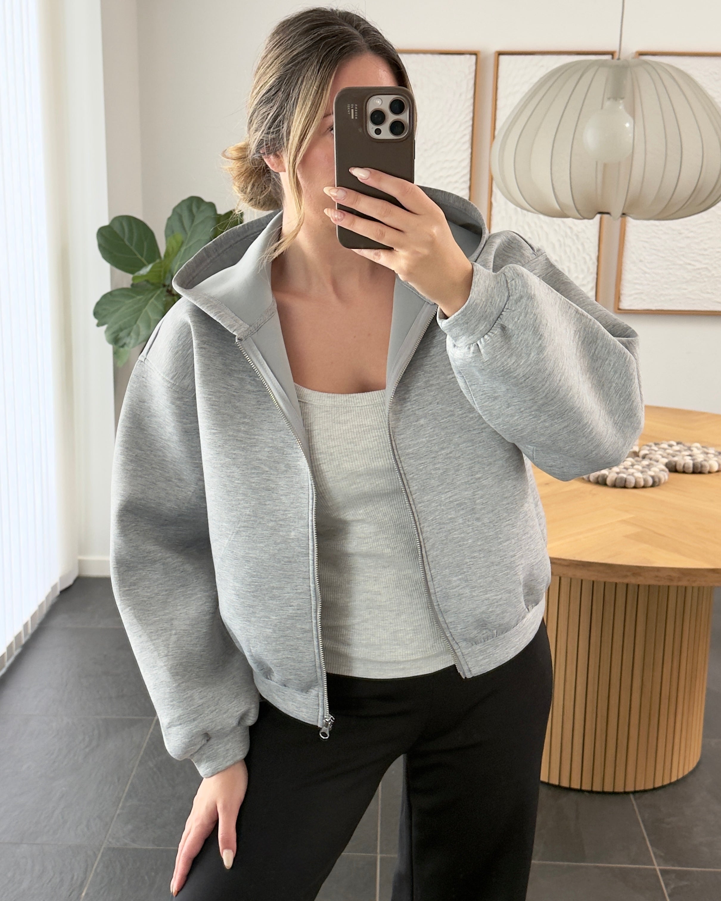 Pieces Hoodie - Bucuba - Grey