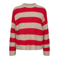 Liberte Strik - Fro-pullover - Red/Beige