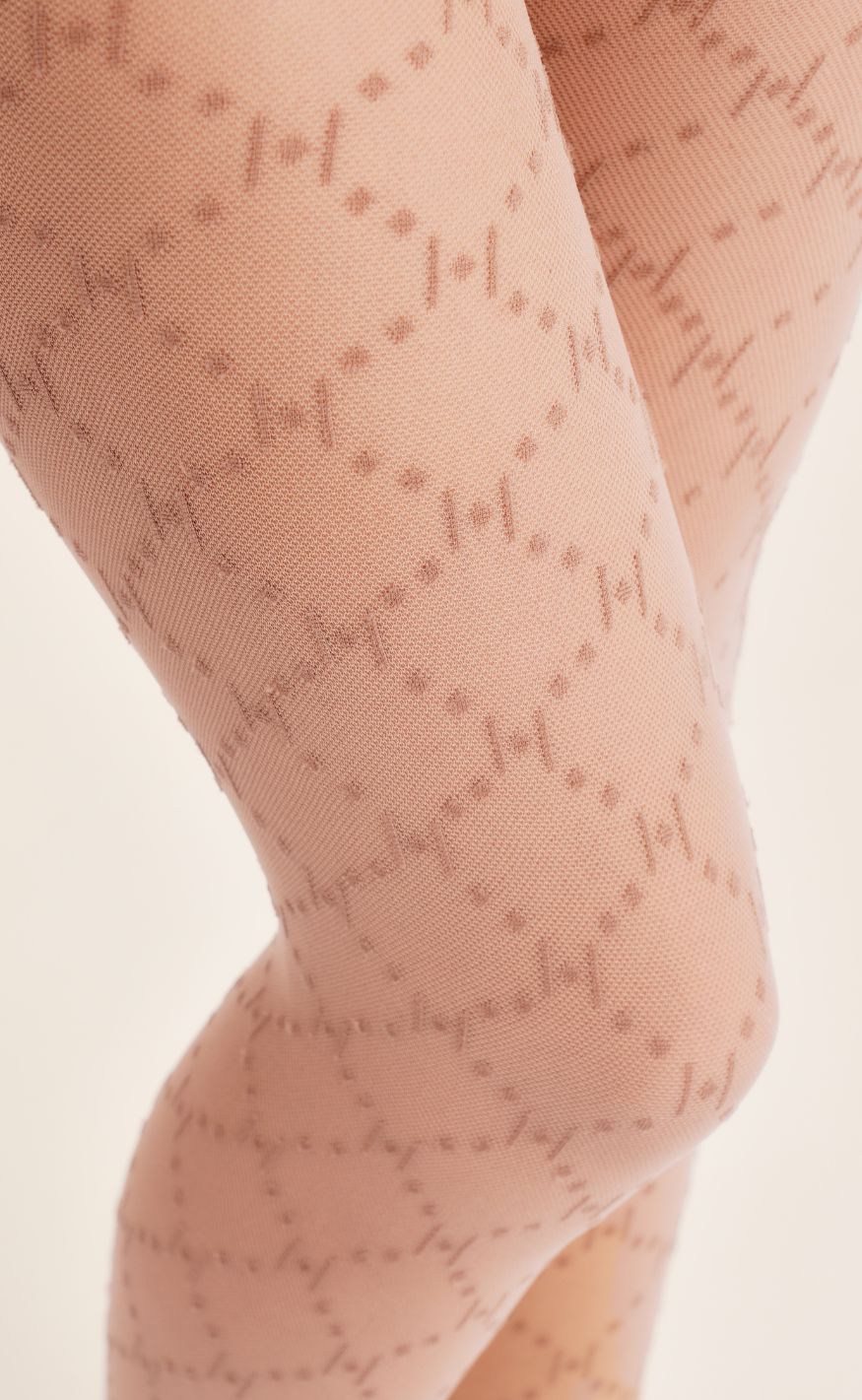 Hype The Detail Strømpebukser - Logo 25 Denier - Beige