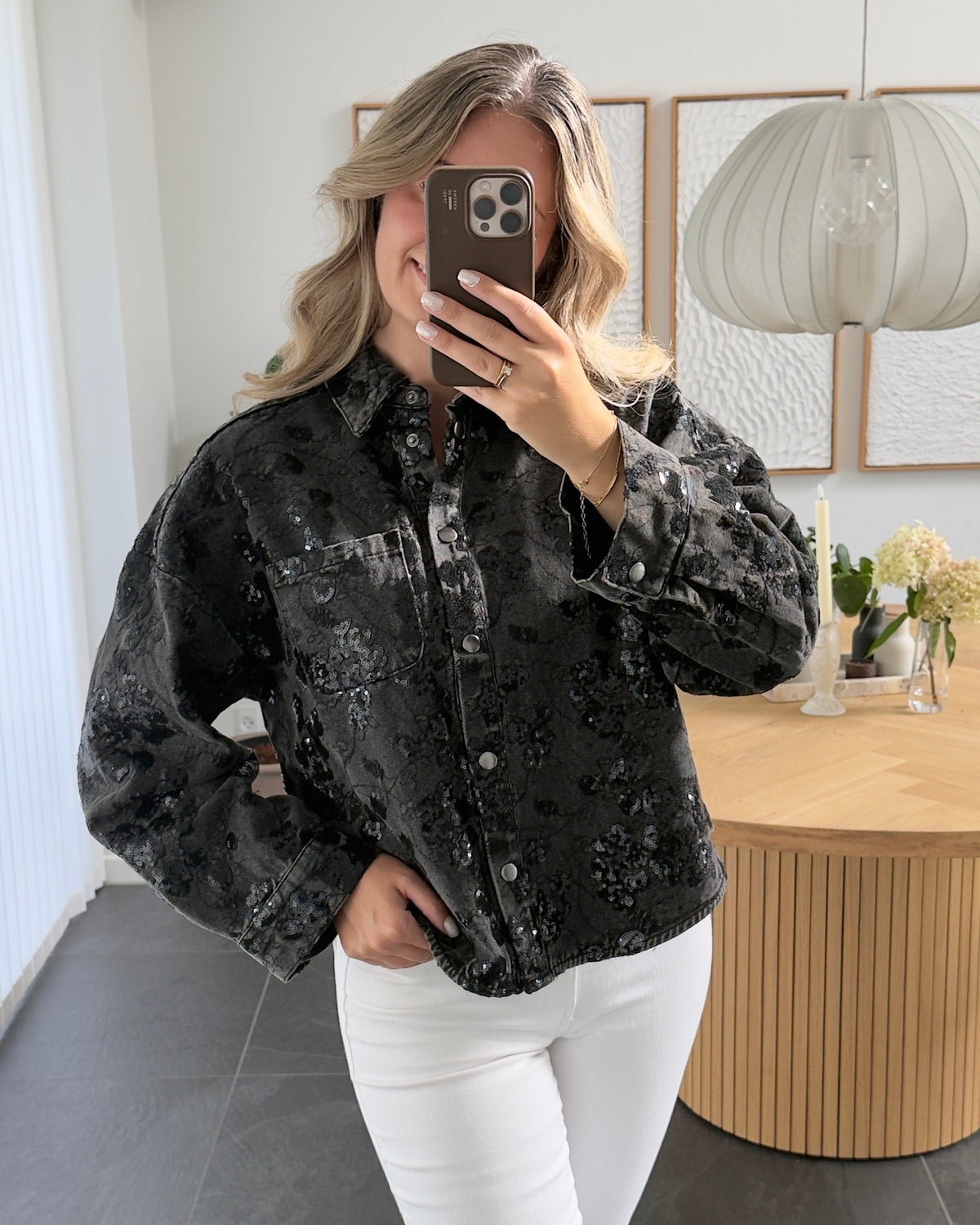 Noella Bluse - N-Lirinnah - Grey Wash
