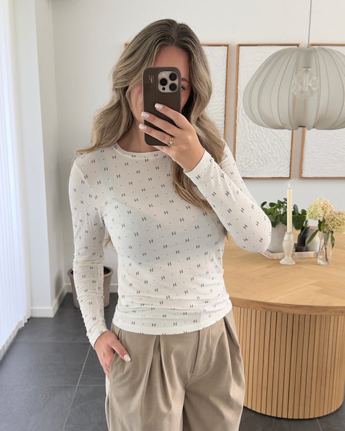 Hype The Detail Bluse - Cashmere - White