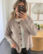 Hype The Detail Cardigan - Sand