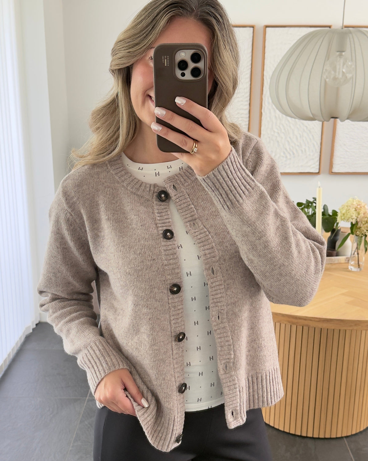 Hype The Detail Cardigan - Sand