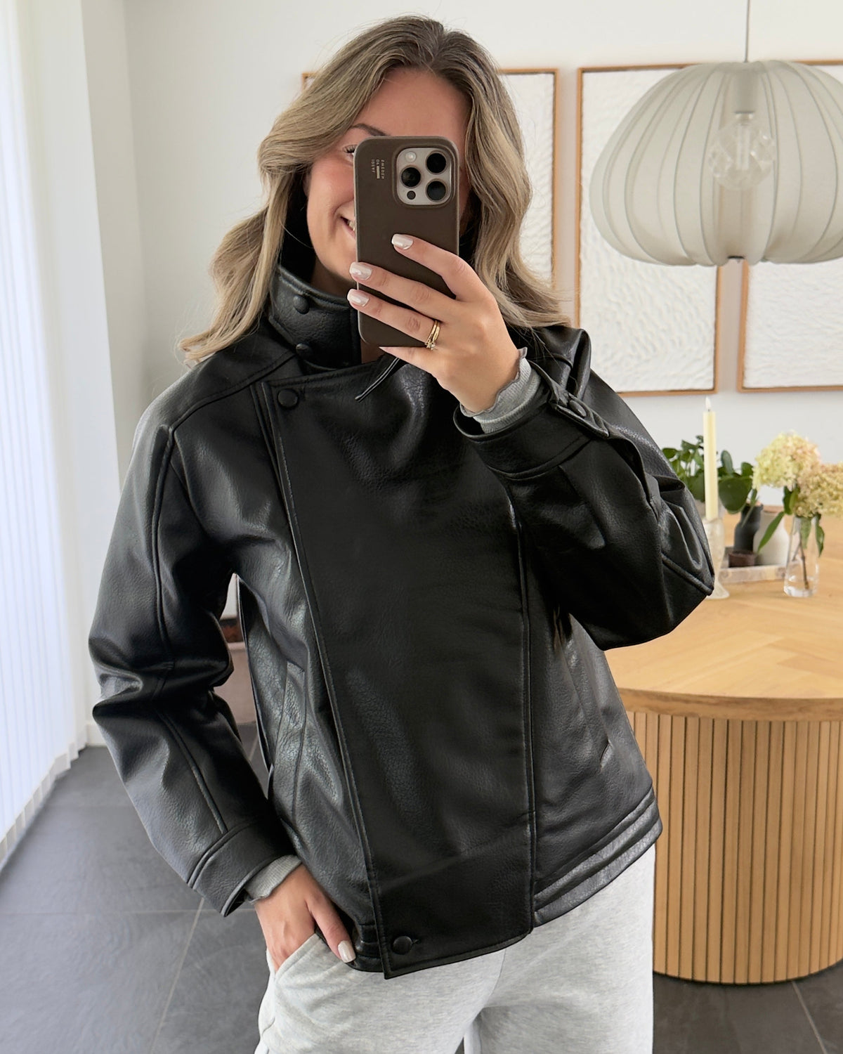 Pieces Jakke - Britney Coated - Black