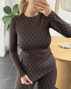 Hype The Detail Bluse - H-Logo - Brown