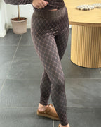 Hype The Detail Leggings - H-Logo - Brown