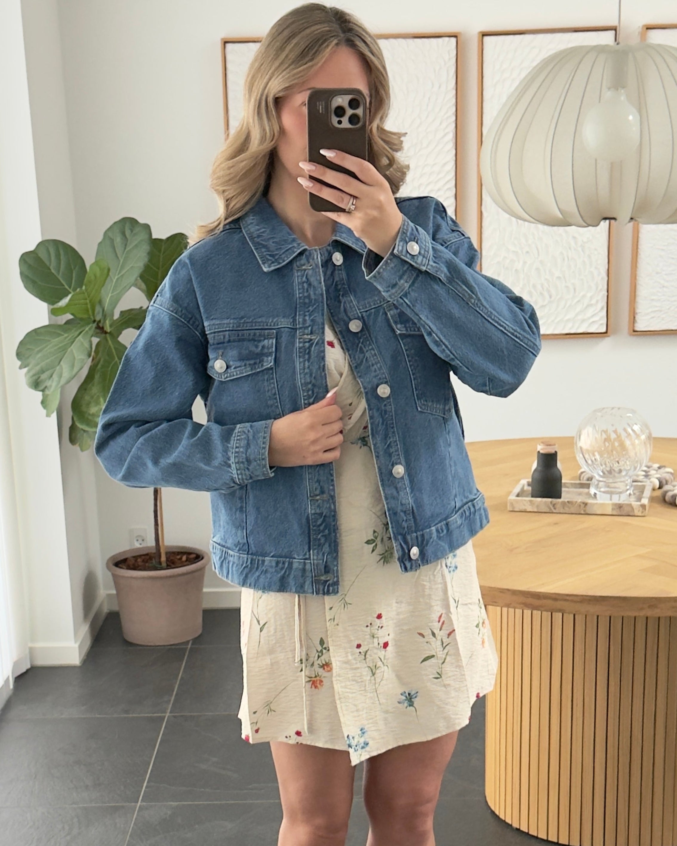 Pieces Jakke - Elma - Denim - Blue