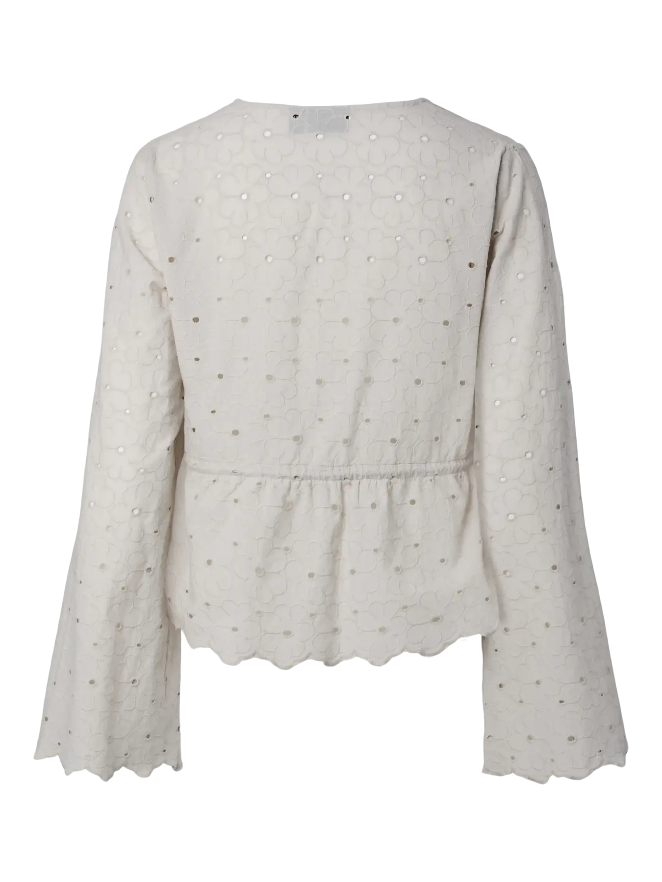 Pieces Bluse - Armorine embroderi - Beige