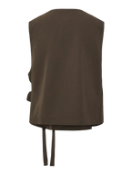 Pieces Vest - Emy Tailored - Turkish Coffee