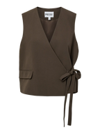 Pieces Vest - Emy Tailored - Turkish Coffee